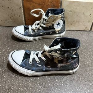 Converse Kids High-Top Sneakers - Black and White Batman size 13